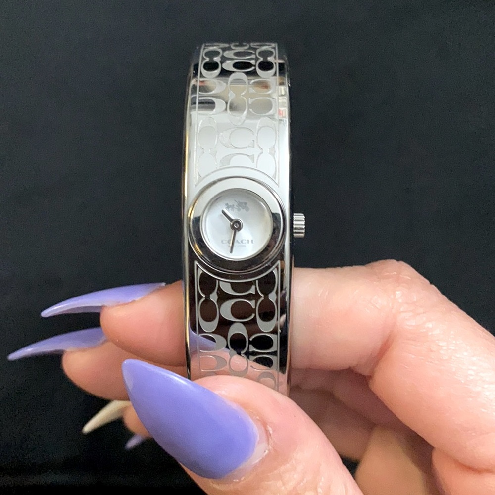 Silver Coach Bracelet Watch